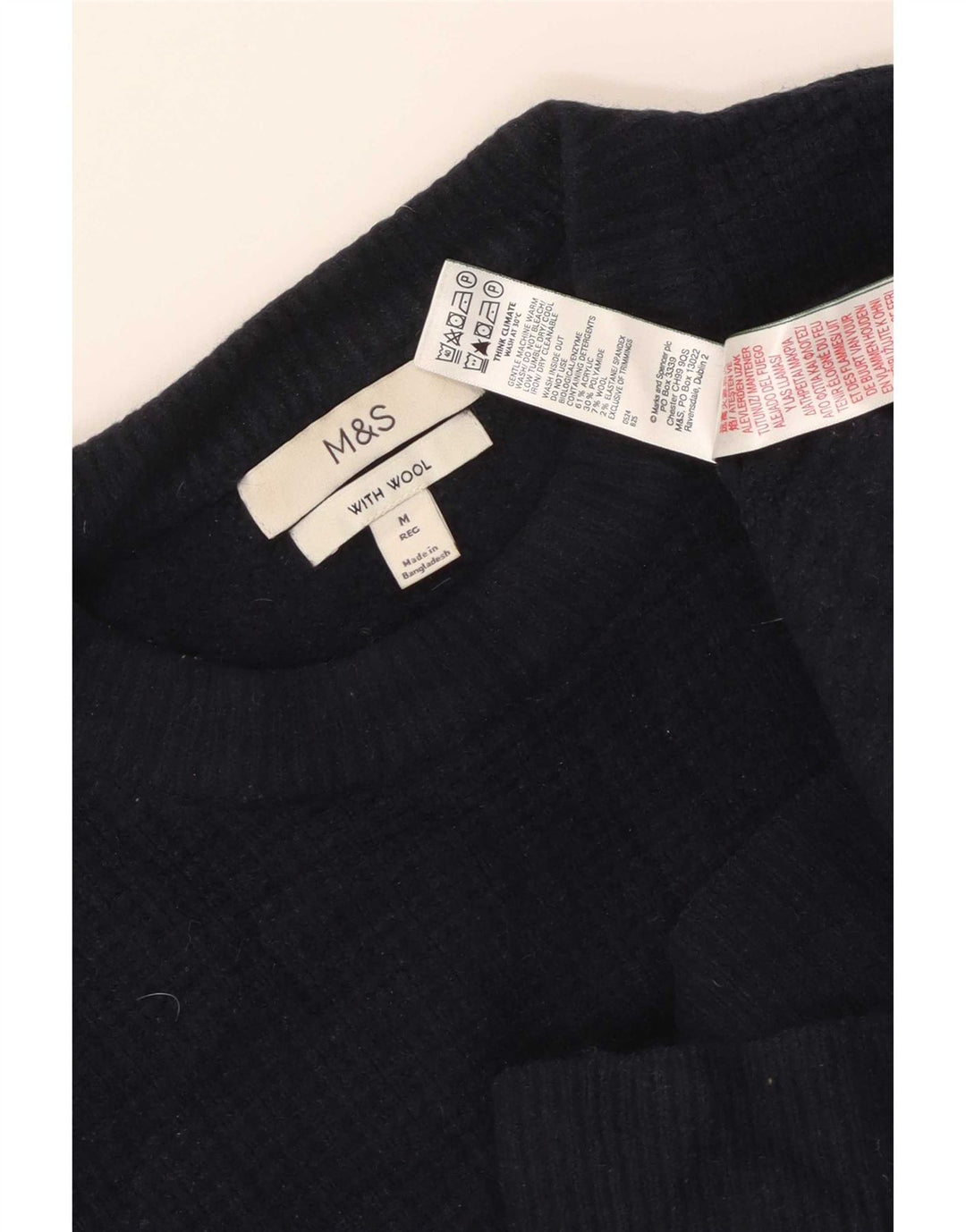 Marks & Spencer Herren Mittelgroßes marineblaues Acryl