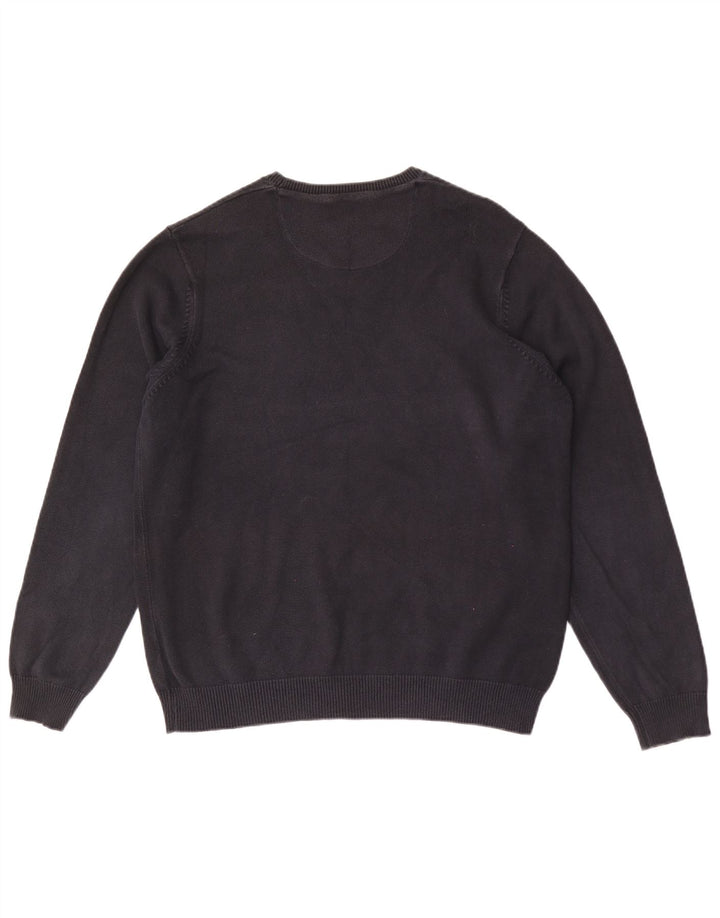 Marks & Spencer Herren-Pullover mit Rundhalsausschnitt, reguläre Passform, mittelschwarz