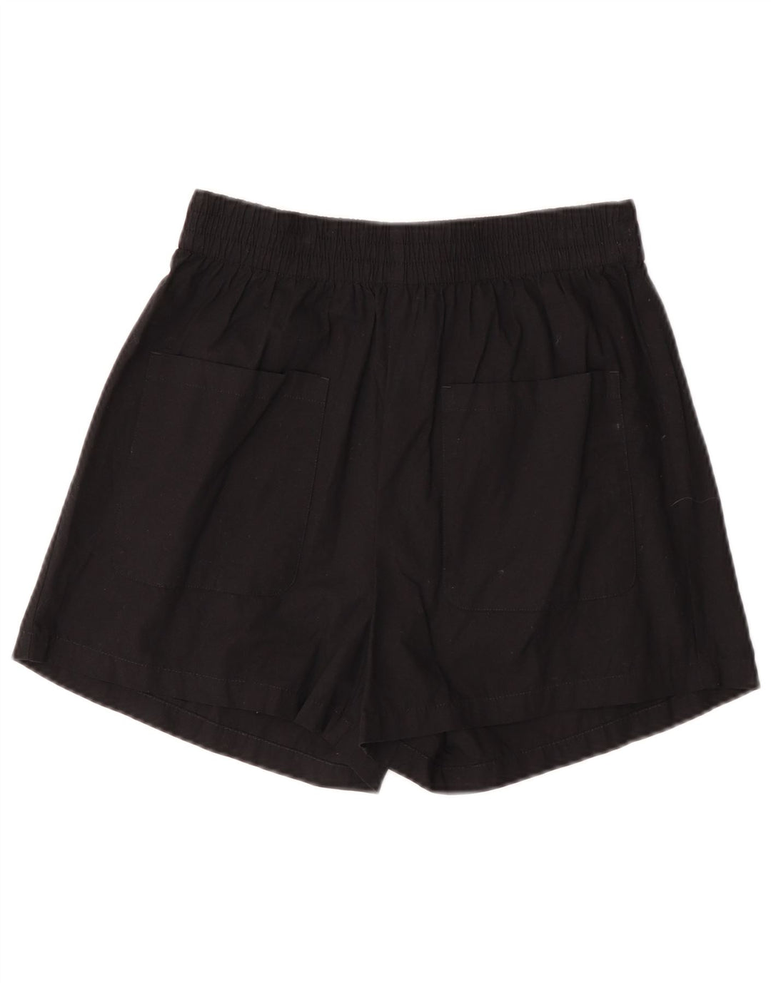 BENETTON Damen-Freizeitshorts, Größe S, W26, schwarze Baumwolle