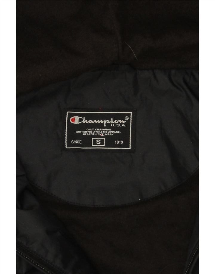 Champion Herren-Regenjacke mit Kapuze, UK 36, Größe S, Schwarz, Polyamid