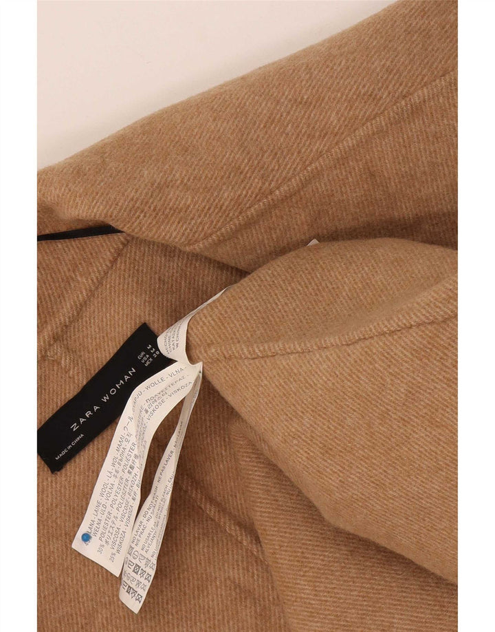 Zara Damen-Strickjacke, übergroß, lang, Gr. 14, Mittelbeige