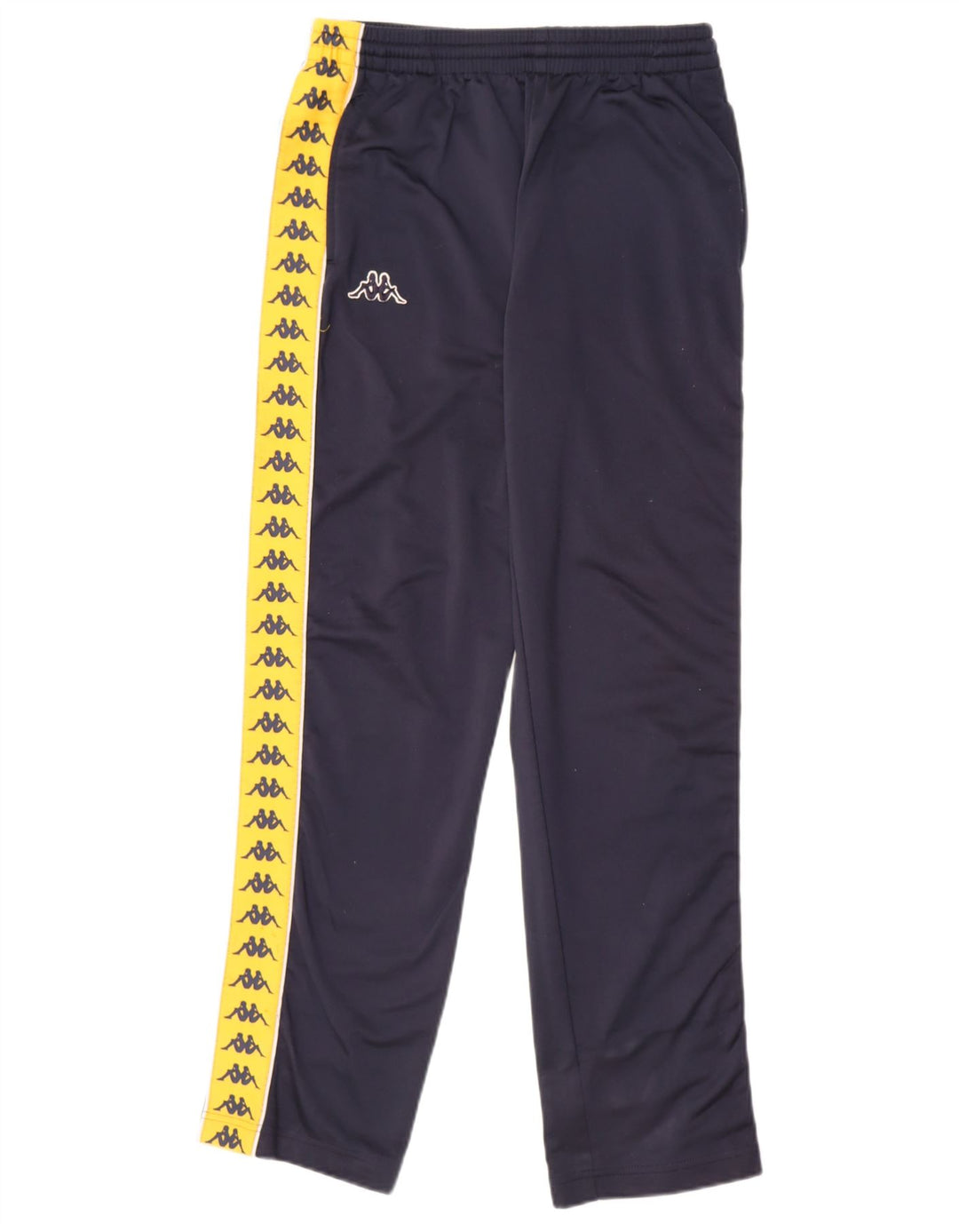 KAPPA Boys Graphic Tracksuit Trousers 15-16 Years 3XL Navy Blue Polyester