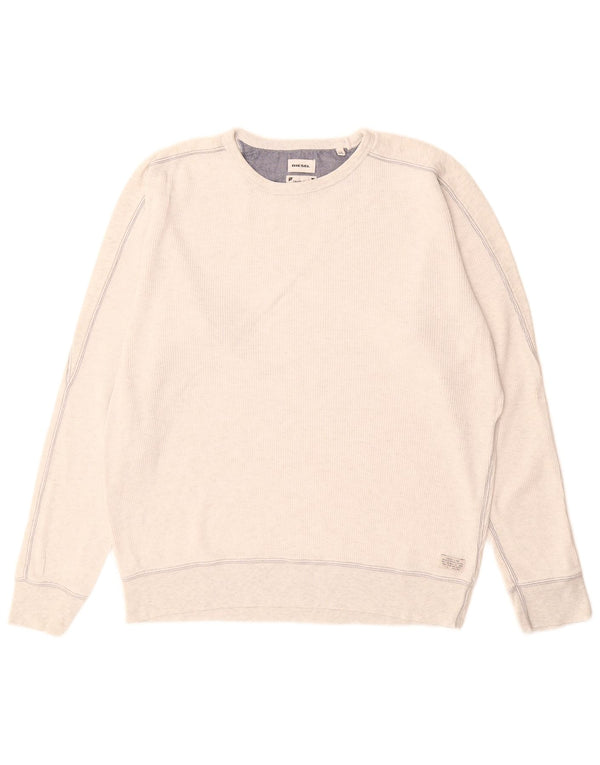 Diesel Herren Sweatshirt Pullover XL Grau Baumwolle