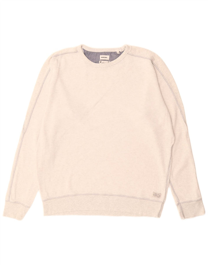 Diesel Herren Sweatshirt Pullover XL Grau Baumwolle