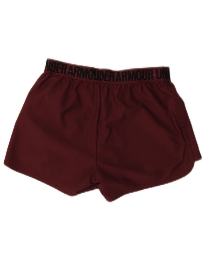 Under Armour Damen Graphic Sport Shorts XS Burgunderrot Polyester