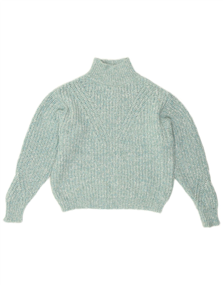 Marks & Spencer Rollkragenpullover für Damen, Gr. 10, Größe S, Türkis