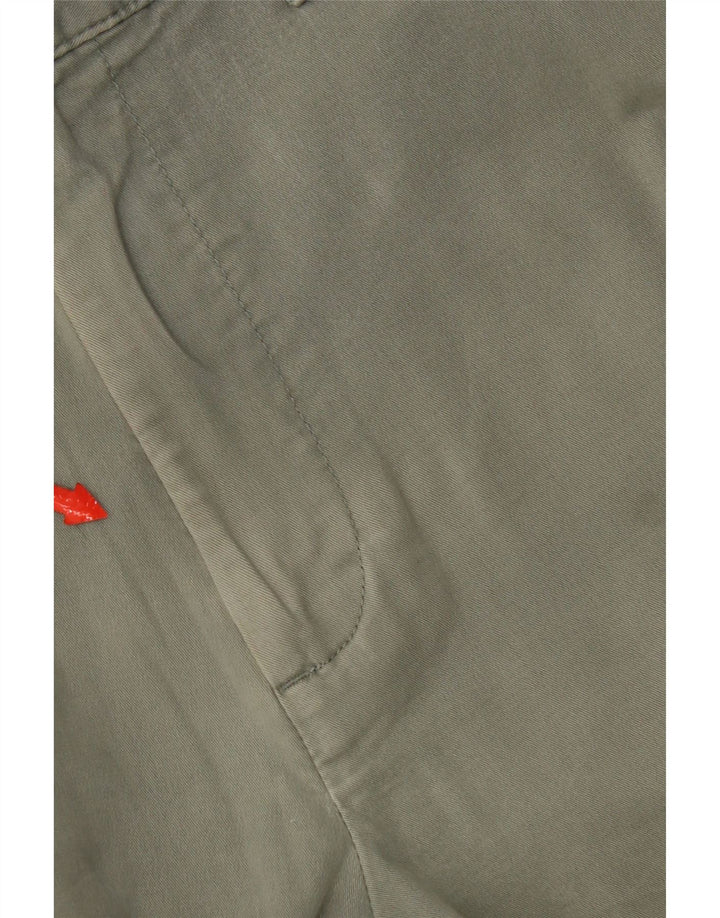 Marks & Spencer Damen Regular Chinohose W34 L33 Grüne Baumwolle