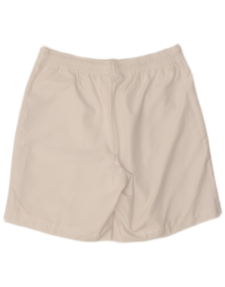 Lacoste Herren-Sportshorts, Größe 4, mittelweiß, Polyester
