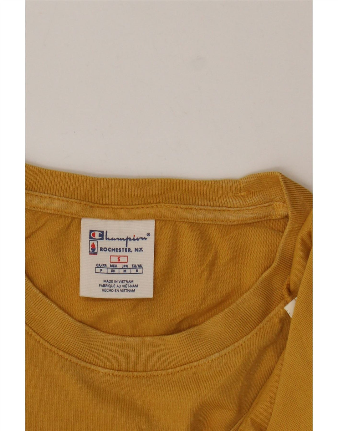Champion Herren T-Shirt Top Small Gelb