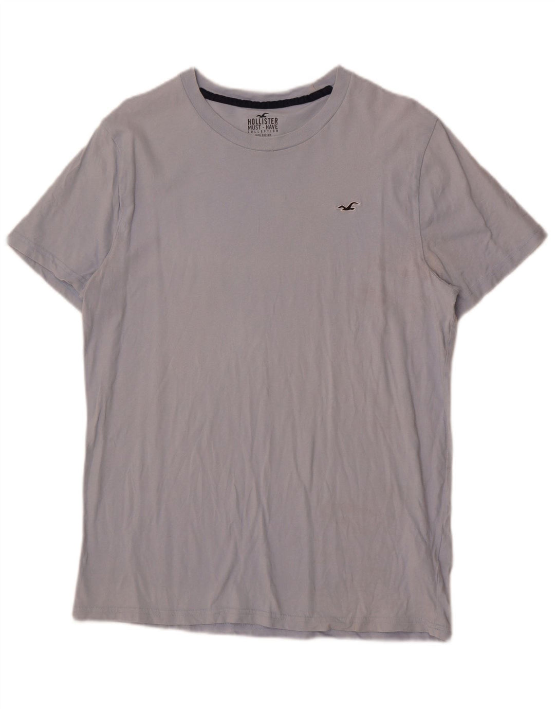 Hollister Herren T-Shirt Top Large Blau Baumwolle