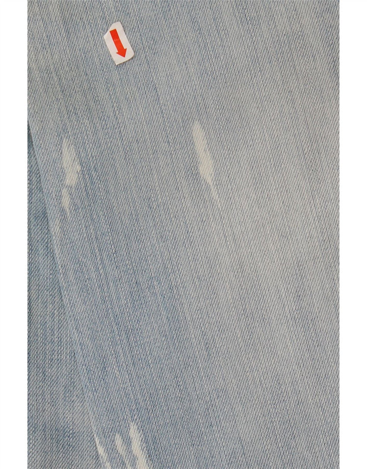 REPLAY Herren Straight Jeans W36 L34 Blaue Baumwolle