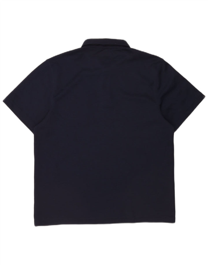 Reebok Herren-Poloshirt, groß, marineblau, Polyester