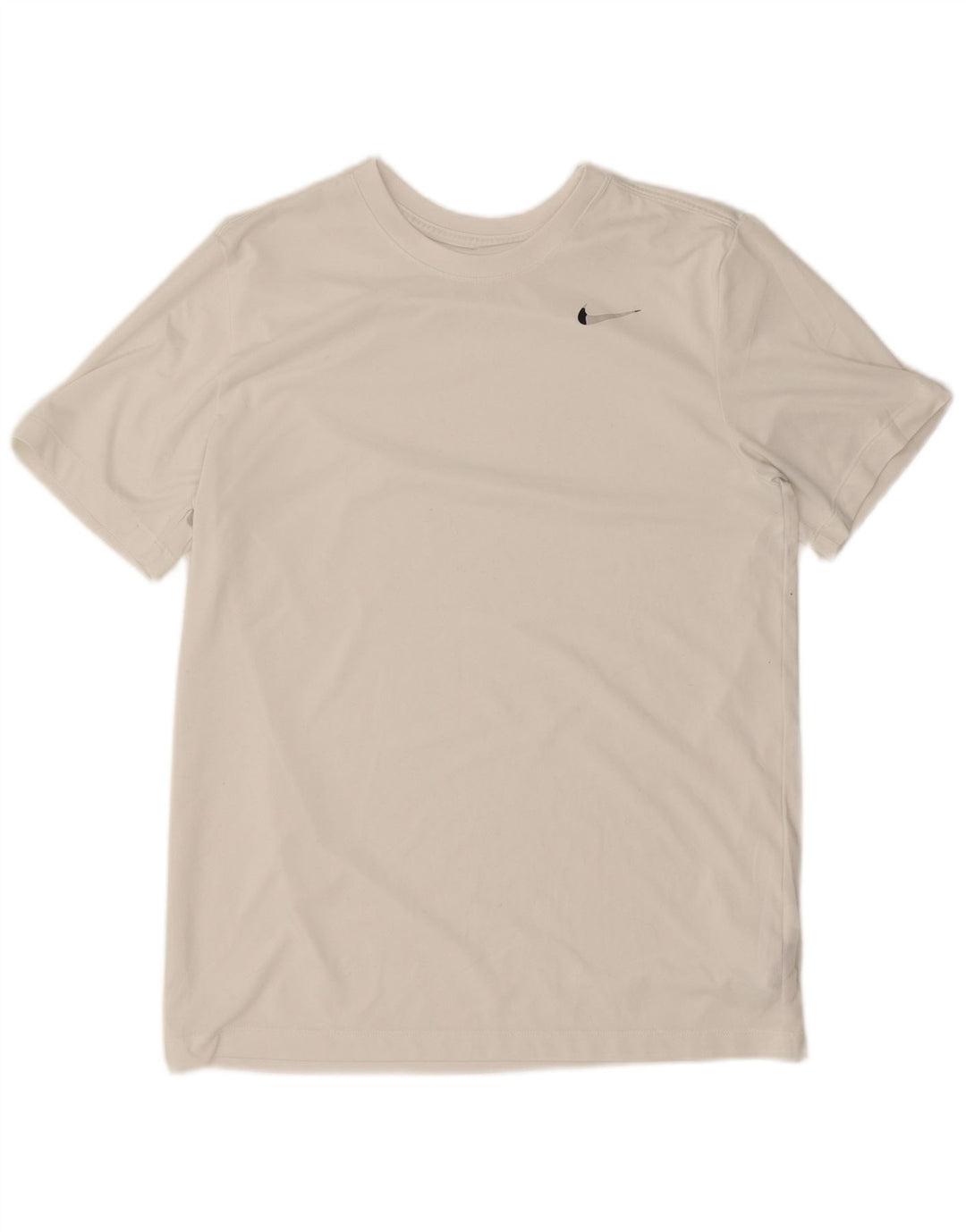 Nike Herren Dri Fit T-Shirt Top Mittelweißes Polyester