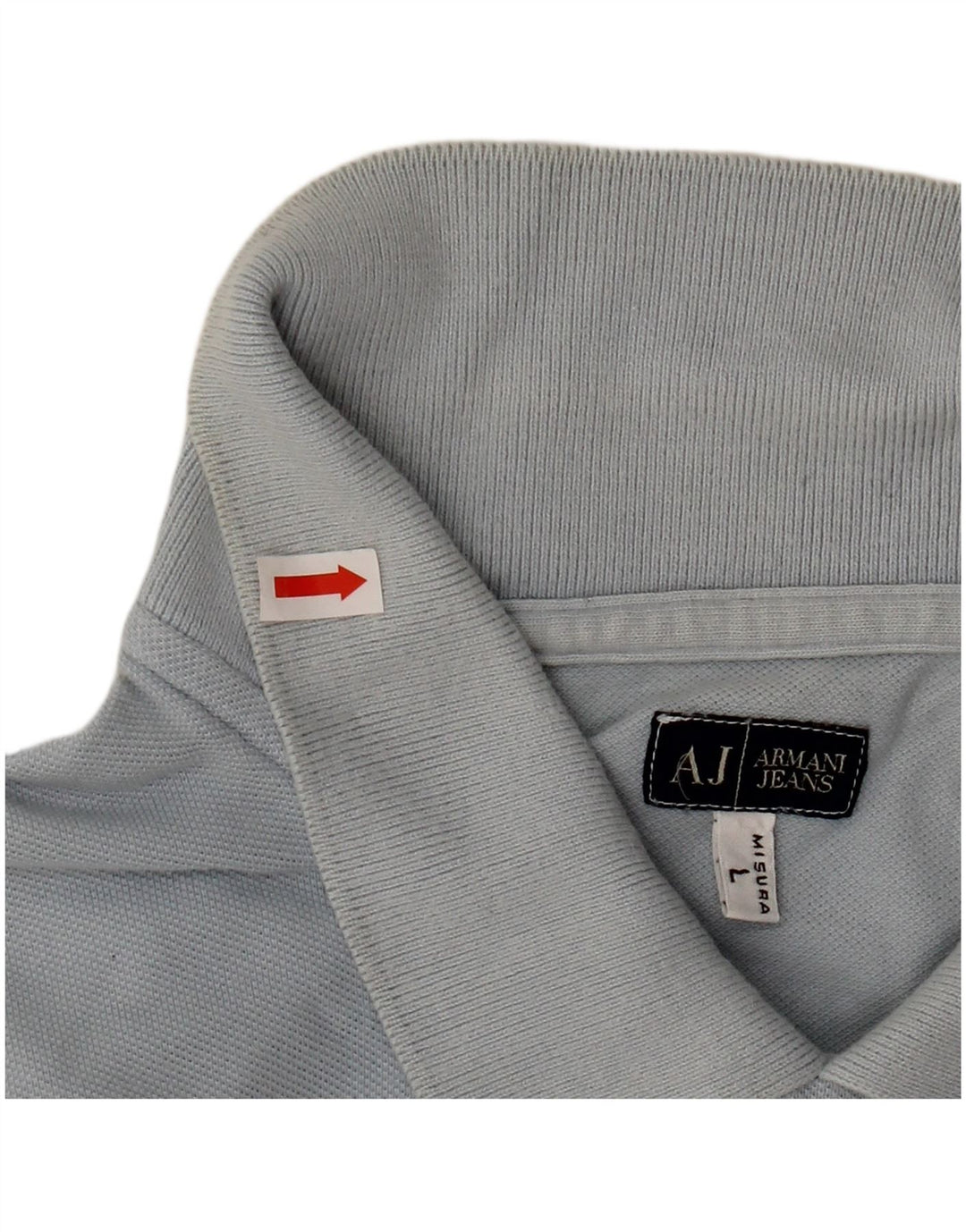 Armani Herren-Poloshirt, große blaue Baumwolle
