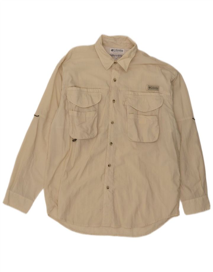 Columbia Herrenhemd Medium Beige Nylon