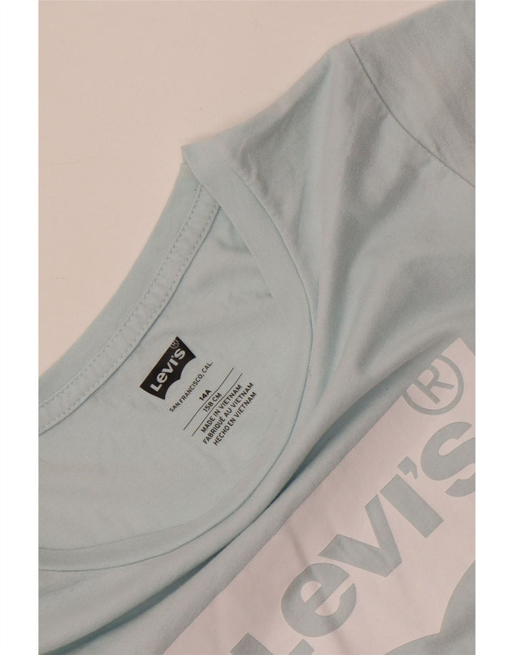 Levi's Mädchen-T-Shirt mit Grafik, 13–14 Jahre, Blau