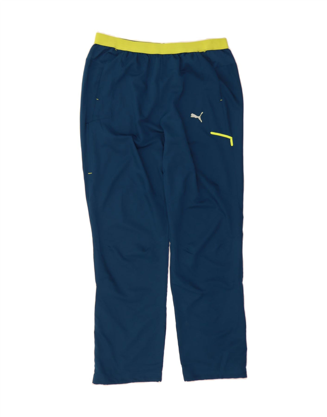 PUMA Mens Tracksuit Trousers Large  Blue Colourblock Polyester Vintage Puma and Second-Hand Puma from Messina Hembry 