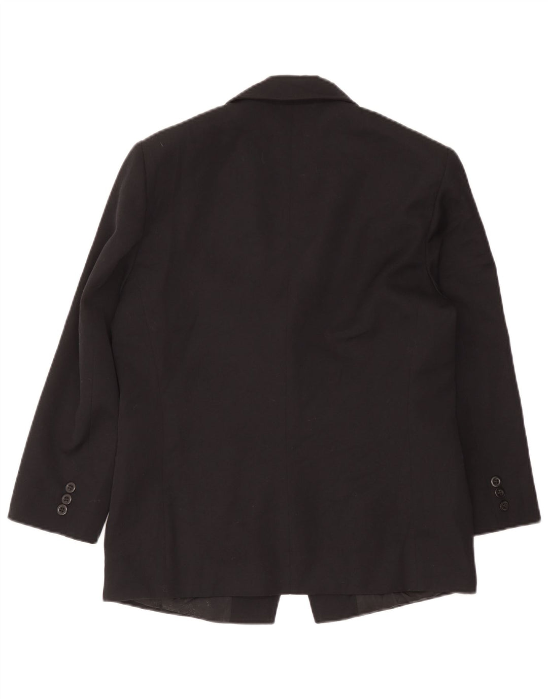 Marella Damen 1-Knopf-Blazer-Jacke, UK 14, große schwarze Wolle