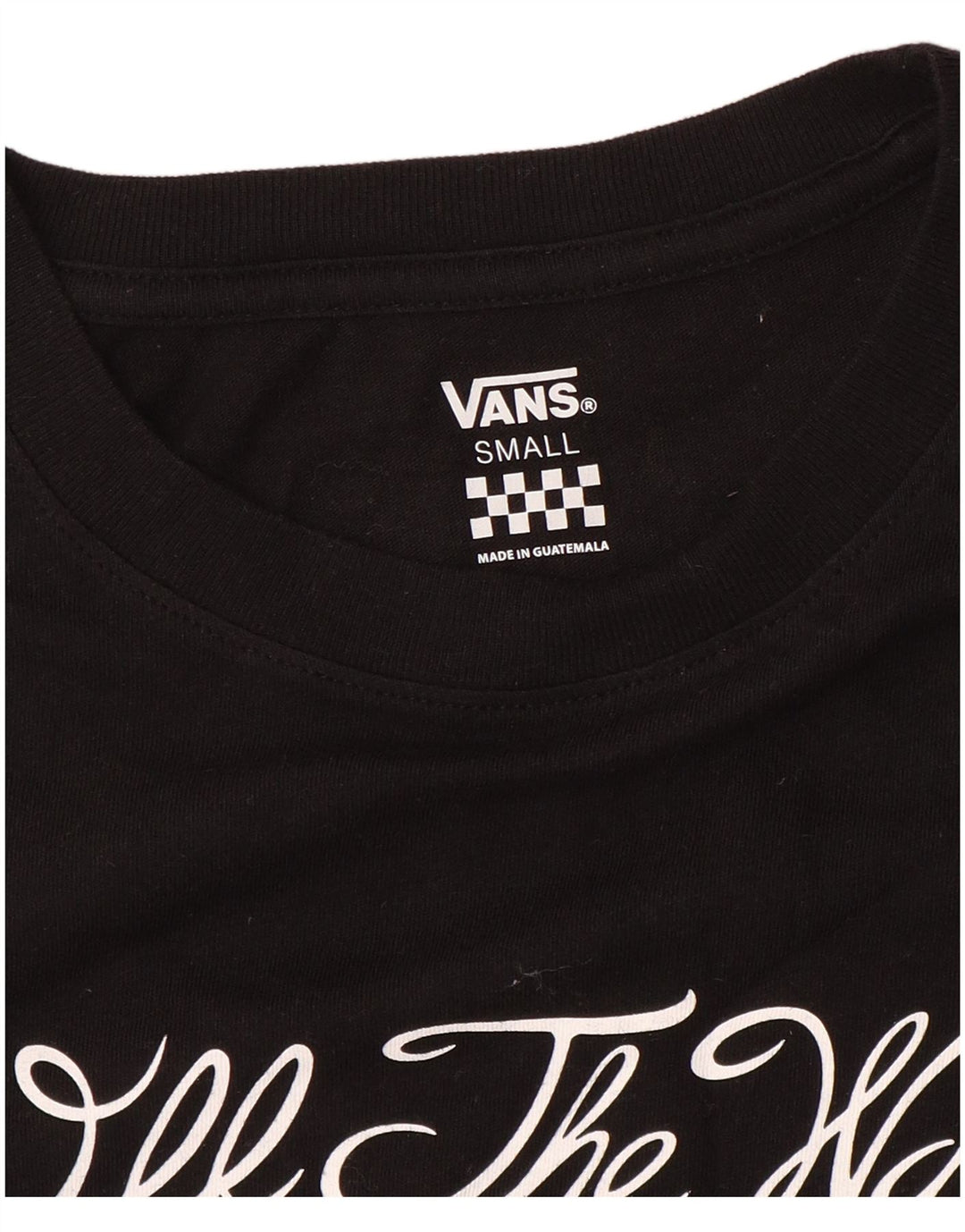 VANS Damen Graphic Top Langarm UK 10 Small Schwarz