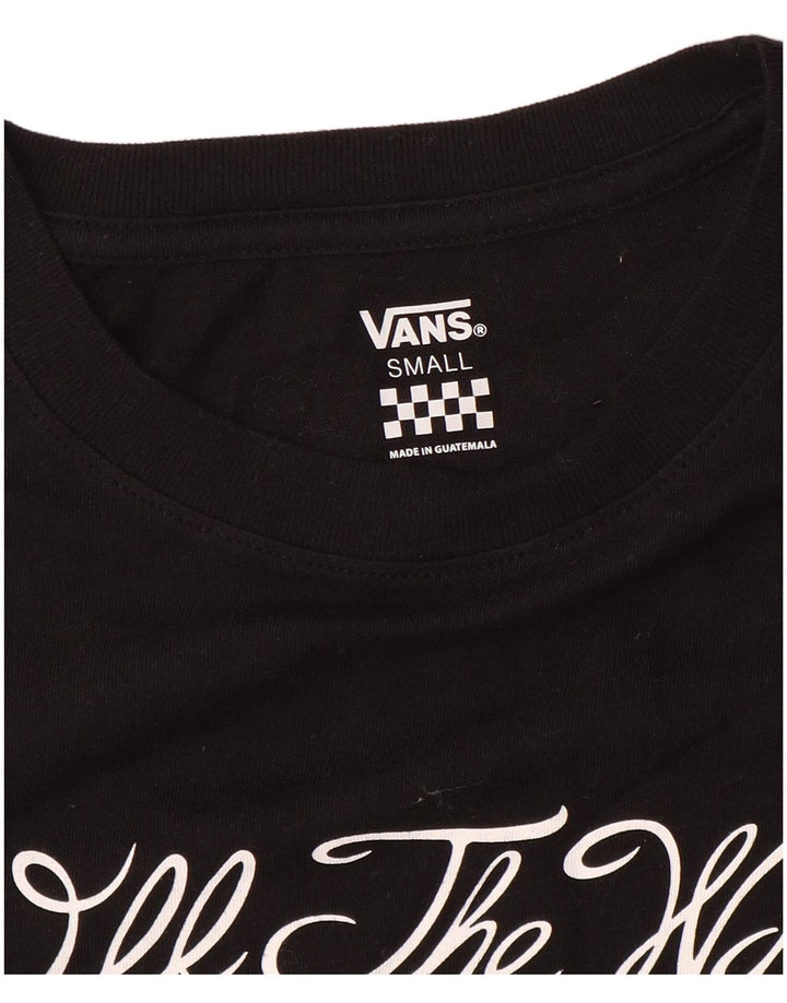 VANS Damen Graphic Top Langarm UK 10 Small Schwarz