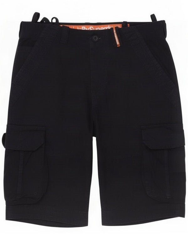 Superdry Herren Cargoshorts Medium W32 Marineblau Baumwolle
