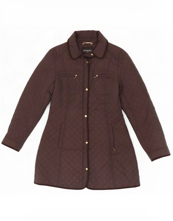 Hobbs Damen Steppjacke UK 12 Mittelbraunes Nylon