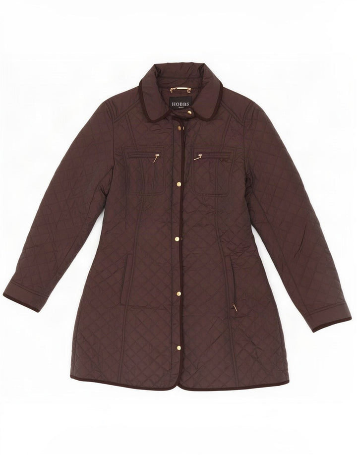 Hobbs Damen Steppjacke UK 12 Mittelbraunes Nylon