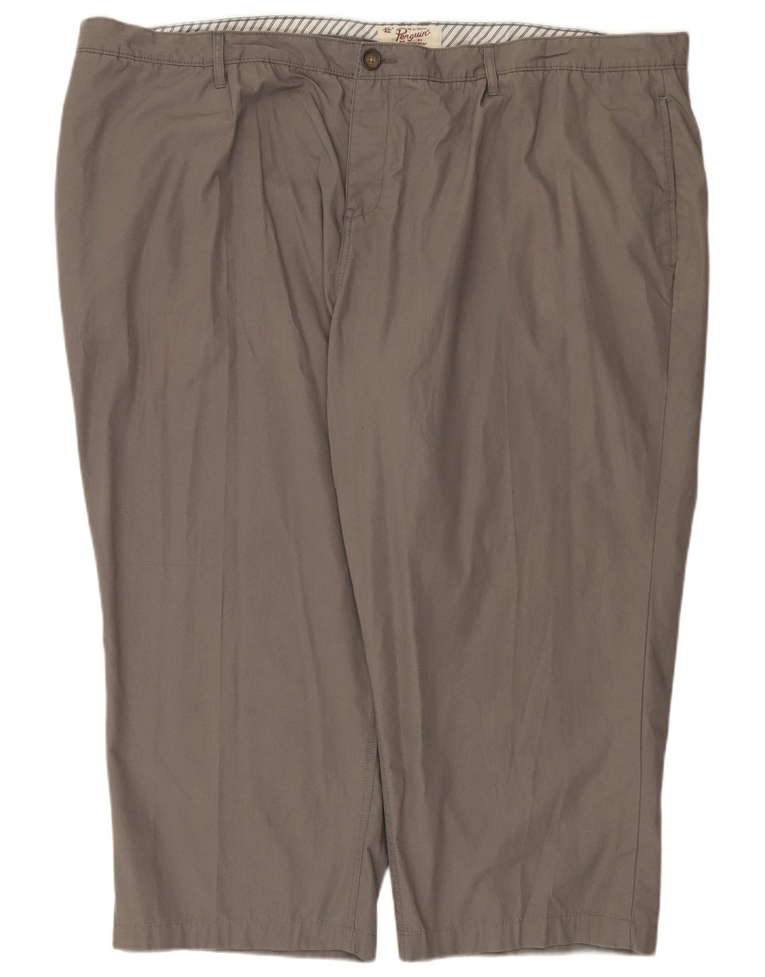 Penguin Herren-Kurzhose, W54, L25, graue Baumwolle