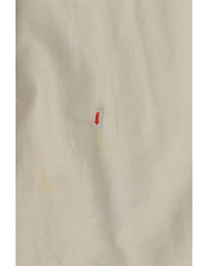 MONDI Womens High Waist Pleated A-Line Skirt IT 38 XS W26  White Vintage Mondi and Second-Hand Mondi from Messina Hembry 