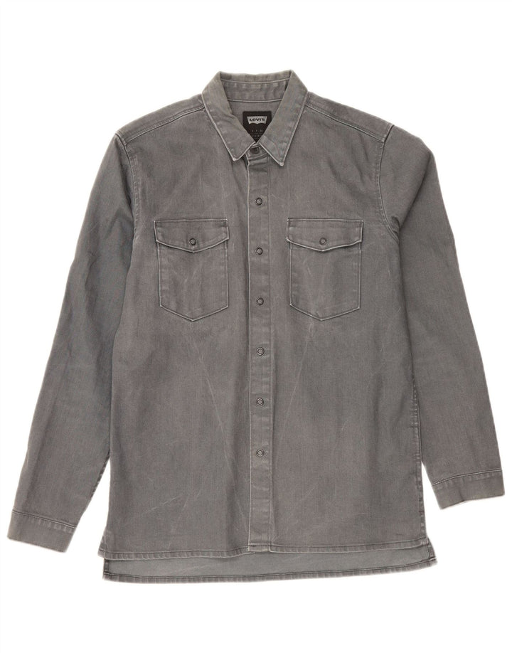 Levi's Herren-Jeanshemd, klein, graue Baumwolle