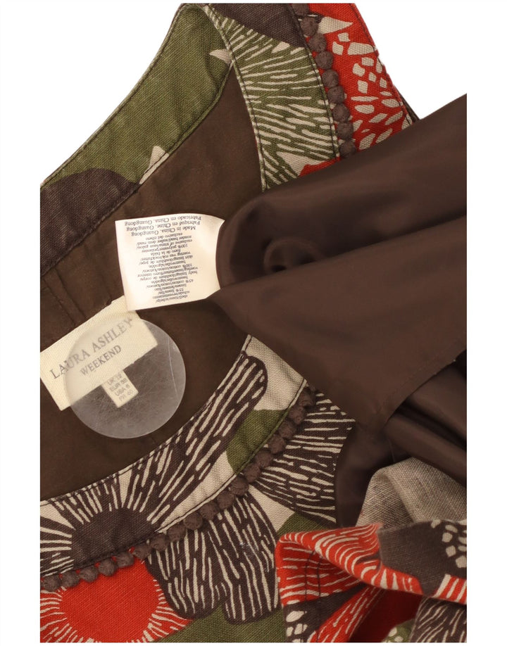 LAURA ASHLEY Damen Weekend-Etuikleid UK 12 Medium Mehrfarbig