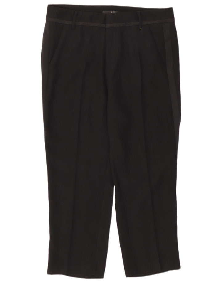 Guess Herren Caprihose W27 L22 Schwarz Polyester