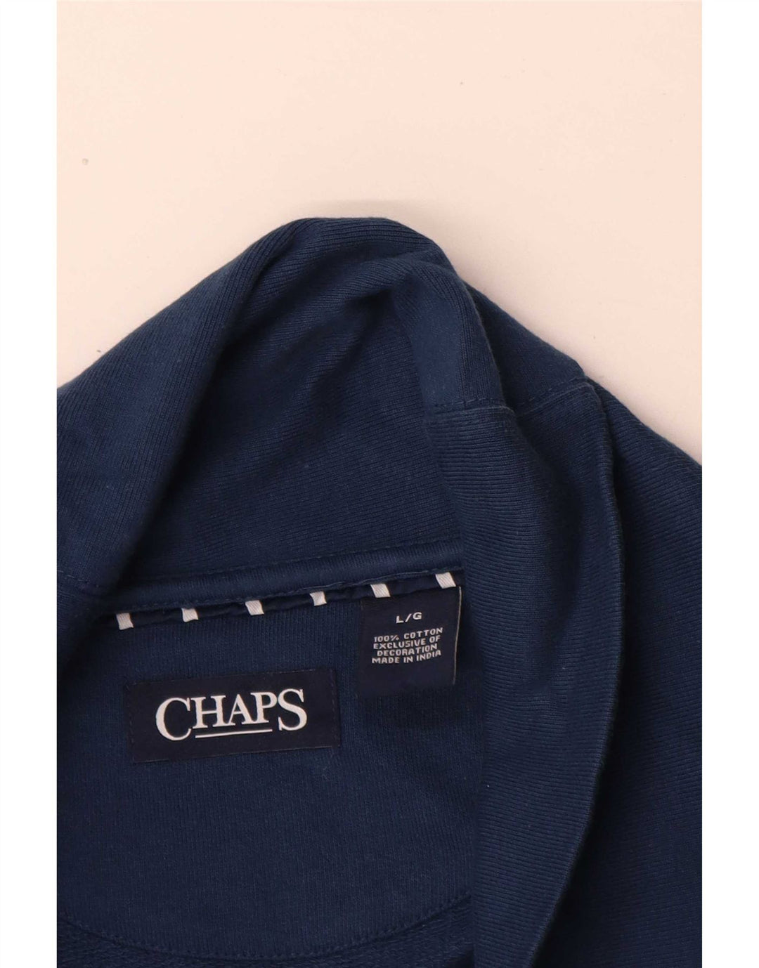 Chaps Herren-Trainingsanzug-Oberteil, Jacke, groß, marineblau, Baumwolle