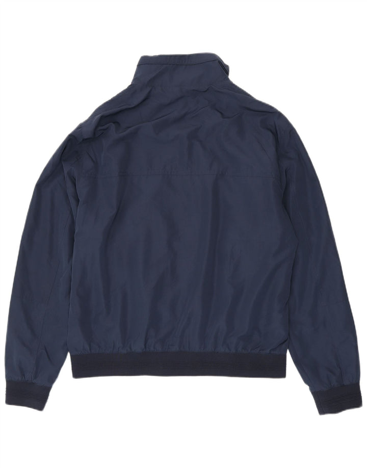 Zara Herren Bomberjacke UK 42 XL Marineblau Polyester