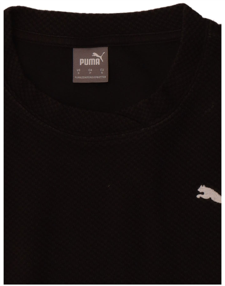 Puma Damen Übergroßes T-Shirt-Kleid UK 10 Small Schwarz