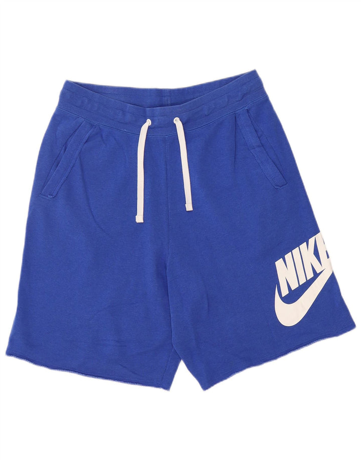 NIKE Mens Graphic Sport Shorts Medium  Blue Cotton
