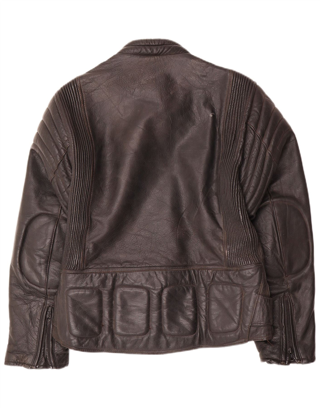 Modeka Herren Leder Bikerjacke UK 38 Mittelschwarzes Leder