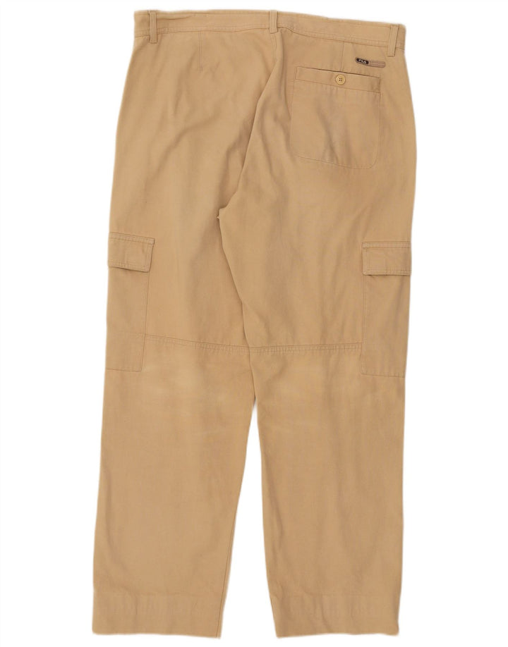 Gerade Herren-Cargohose von Fila, W38, L29, Beige, Baumwolle