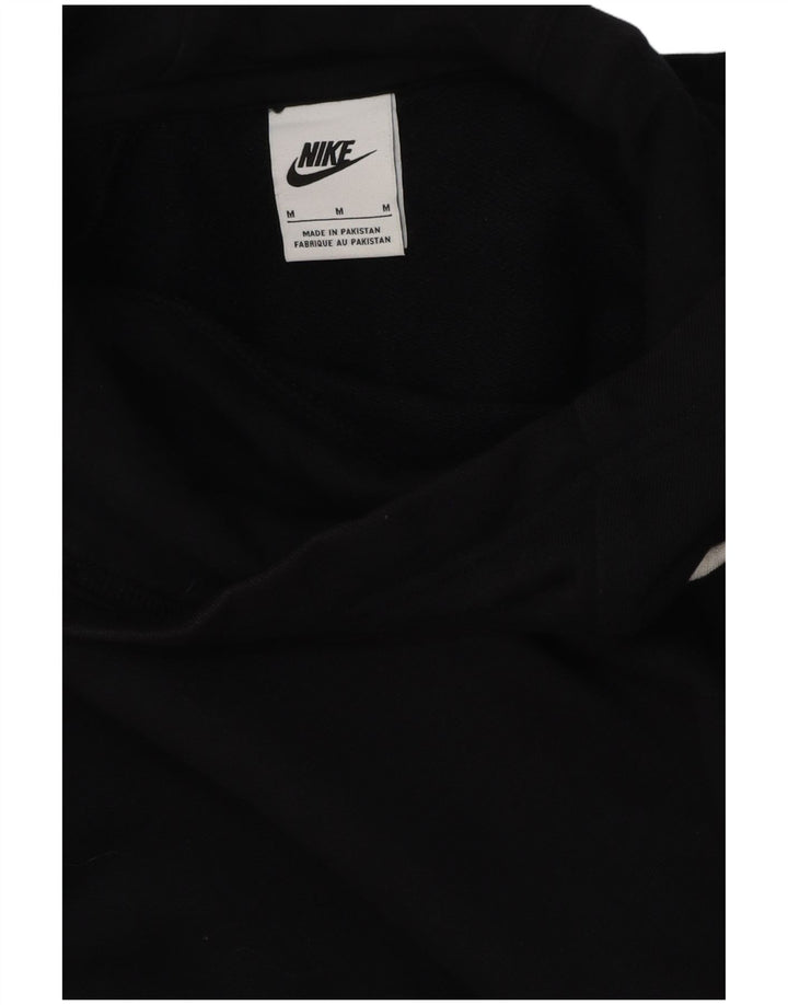 Nike Herren-Hoodie-Pullover aus mittelschwarzer Baumwolle