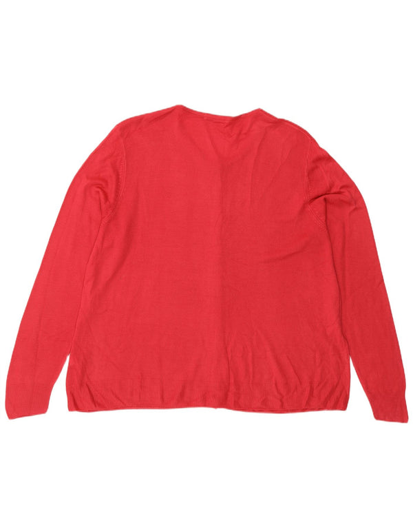 Marks & Spencer Damen Strickjacke Pullover UK 22 3XL Rosa