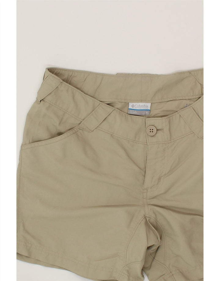 COLUMBIA Womens Casual Shorts Small W30  Beige Nylon Vintage Columbia and Second-Hand Columbia from Messina Hembry 
