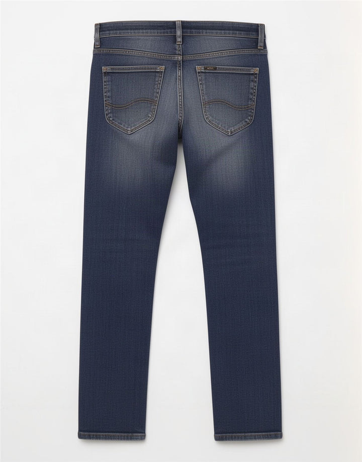 Lee Damen Powell Slim Jeans W32 L29 Blaue Baumwolle