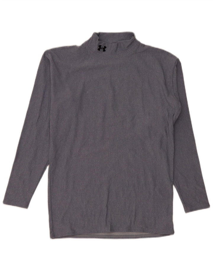 Under Armour Damen Cold Gear Top Langarm UK 18 XL Grau