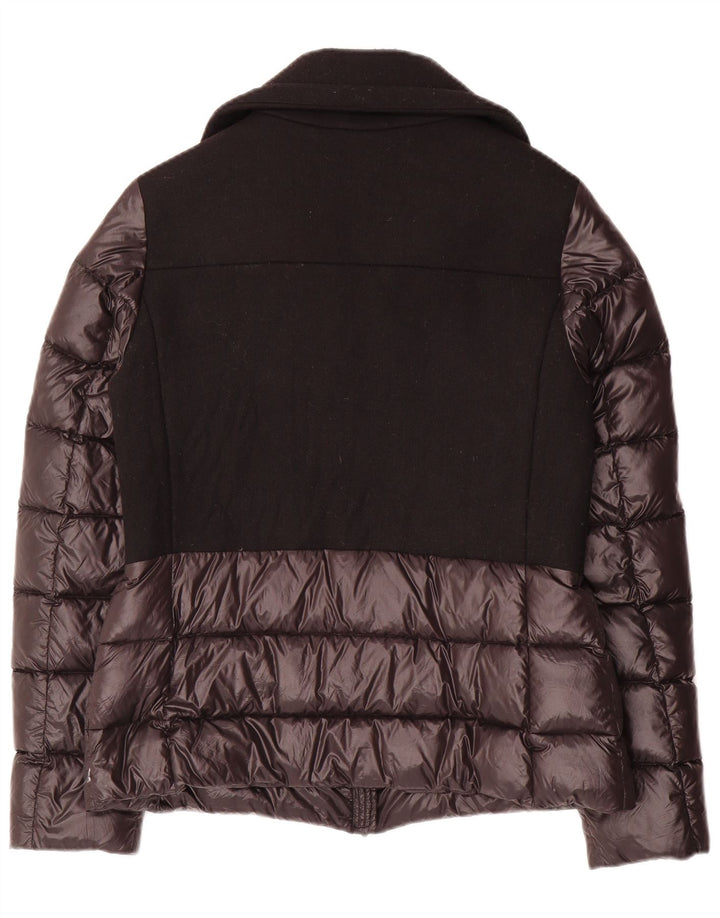 HOX Wattierte Damenjacke UK 12 Mittelschwarzes Colourblock-Polyester