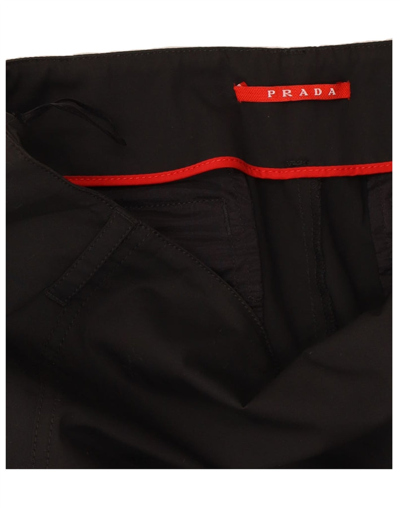PRADA Womens Midi Pencil Skirt IT 44 Medium W30 Black Cotton Vintage Prada and Second-Hand Prada from Messina Hembry 