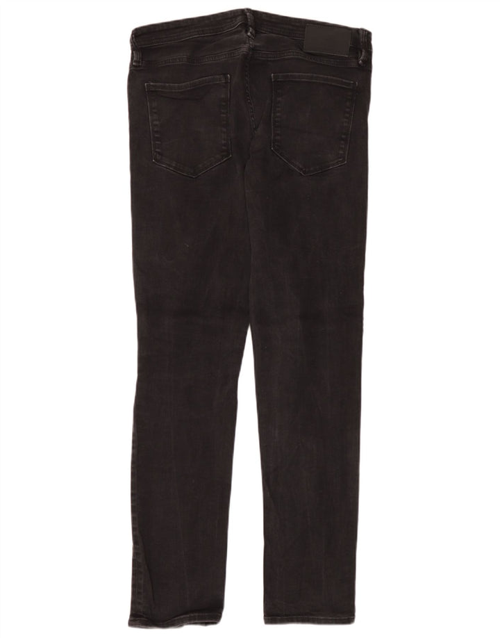 Jack & Jones Herren GLENN Slim Jeans W33 L32 Schwarze Baumwolle