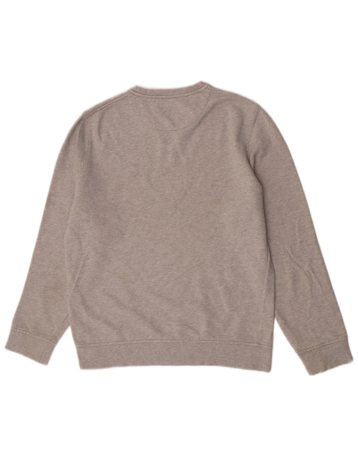 Lyle & Scott Herren-Sweatshirt-Pullover aus mittelgrauer Baumwolle
