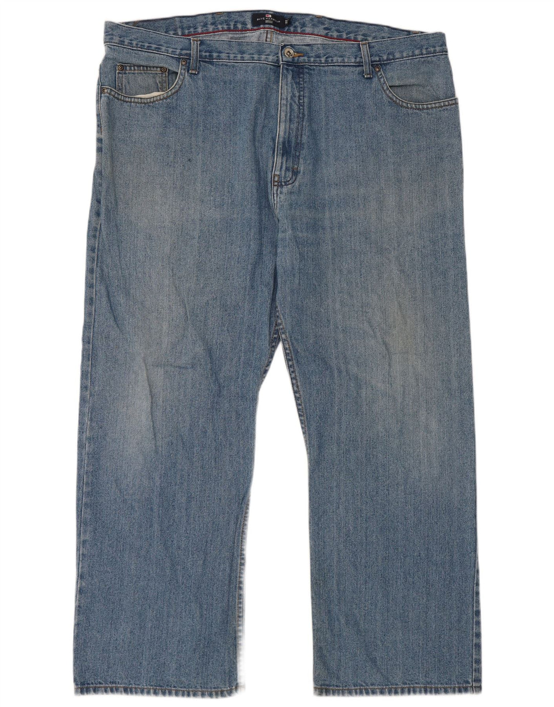 Marks & Spencer Herren Blue Harbor Straight Jeans W44 L29 Baumwolle