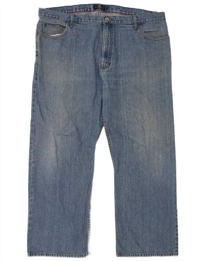Marks & Spencer Herren Blue Harbor Straight Jeans W44 L29 Baumwolle