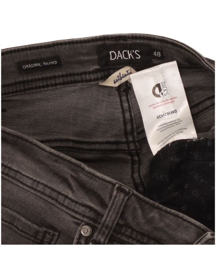 DACK'S Herren Straight Jeans IT 48 Medium W32 L31 Graue Baumwolle